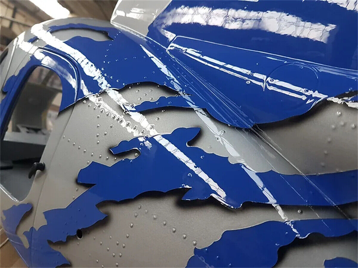 GJIVE Blue 600 MD500E ARF RC Helicopter Fuselage MD500E G-Jive Painting V2