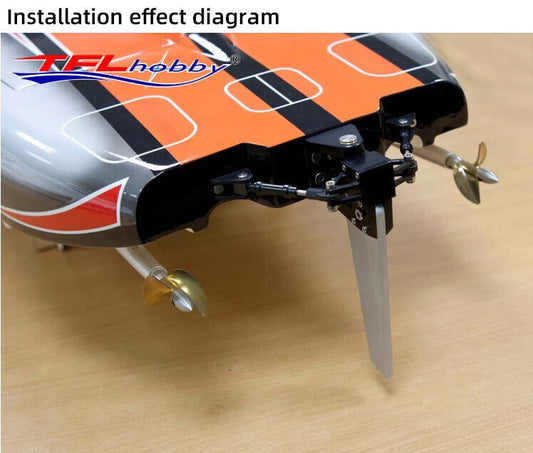 1 set of simulated large rudder suitable for electric and gasoline ships, CAT1.2 meter ship model parts