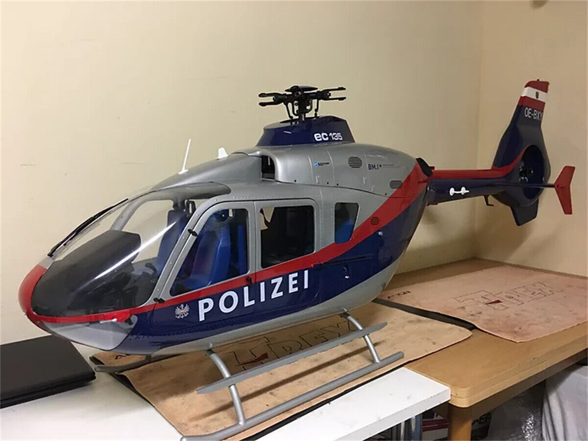 Police Austria 800 EC-135 ARF RC Helicopter Fuselage EC135 T2 Austria Kit