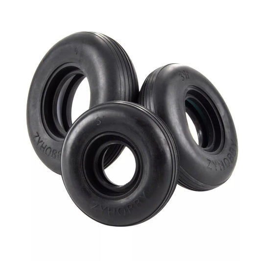 1 piece 3/3.5/4/4.5 inch rubber PU tire for RC airplane models