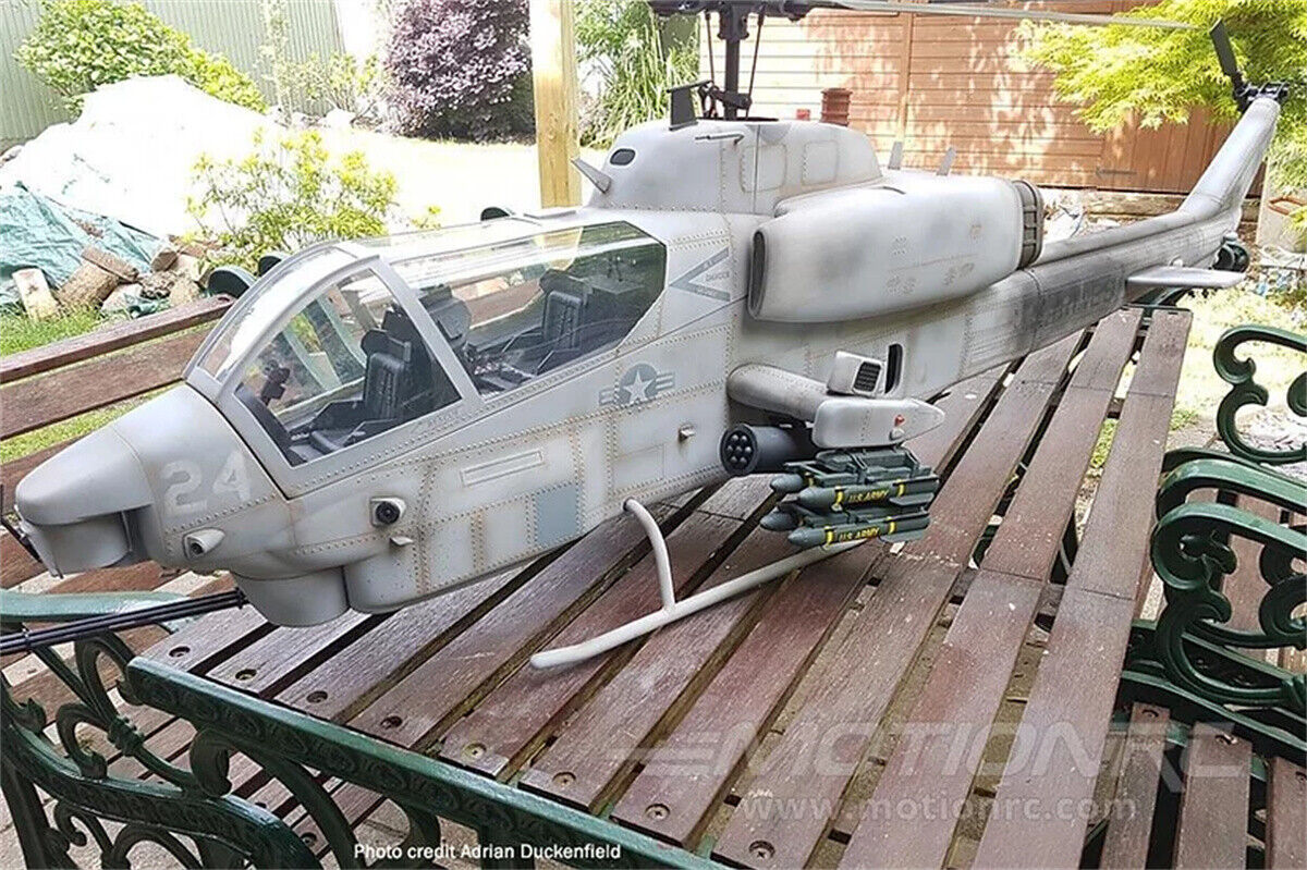Cobra Navy AH-1W 700 ARF RC Helicopter Fuselage AH-1 Grey with Scale Rotor Head