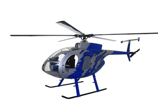 GJIVE Blue 600 MD500E ARF RC Helicopter Fuselage MD500E G-Jive Painting V2