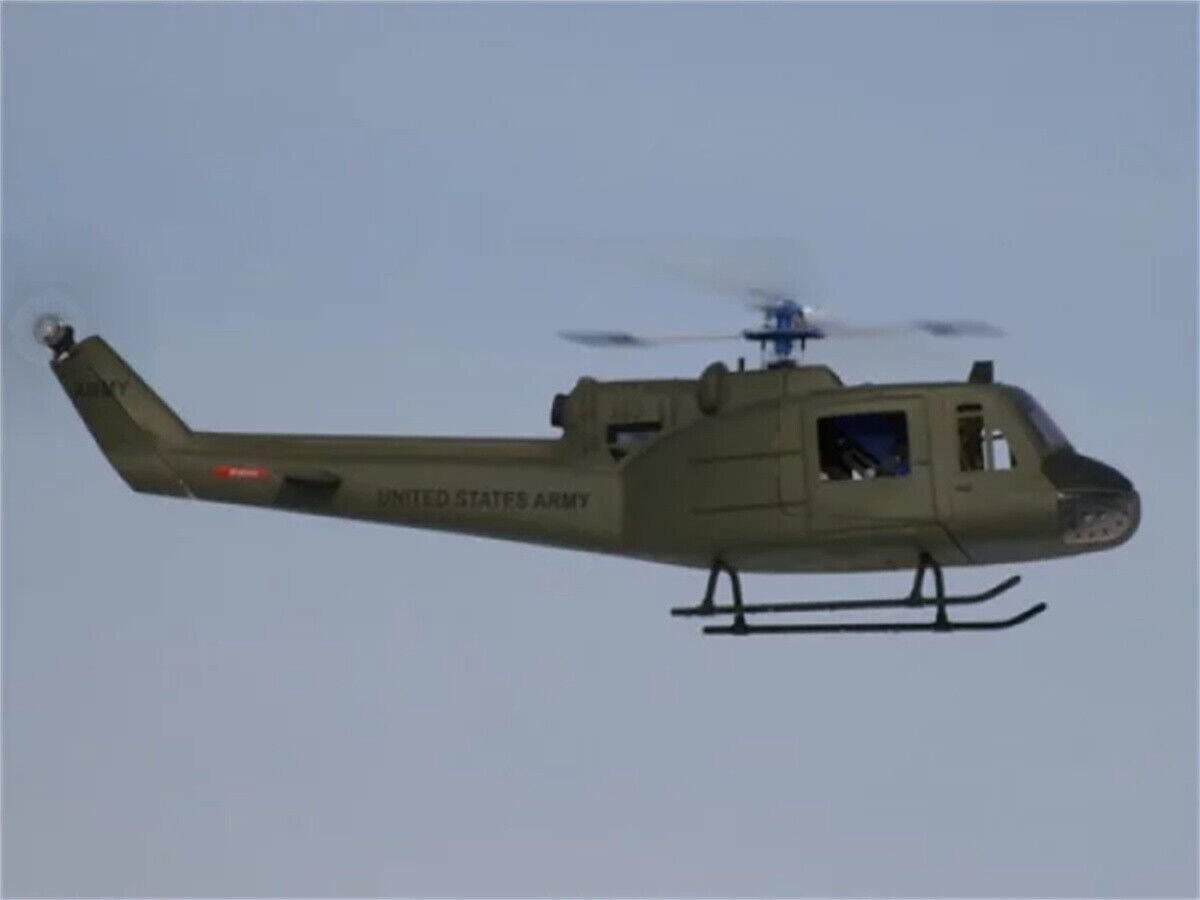 Olive Green 500 UH-1 Military RC Helicopter Fuselage 500 Size Fuselage-