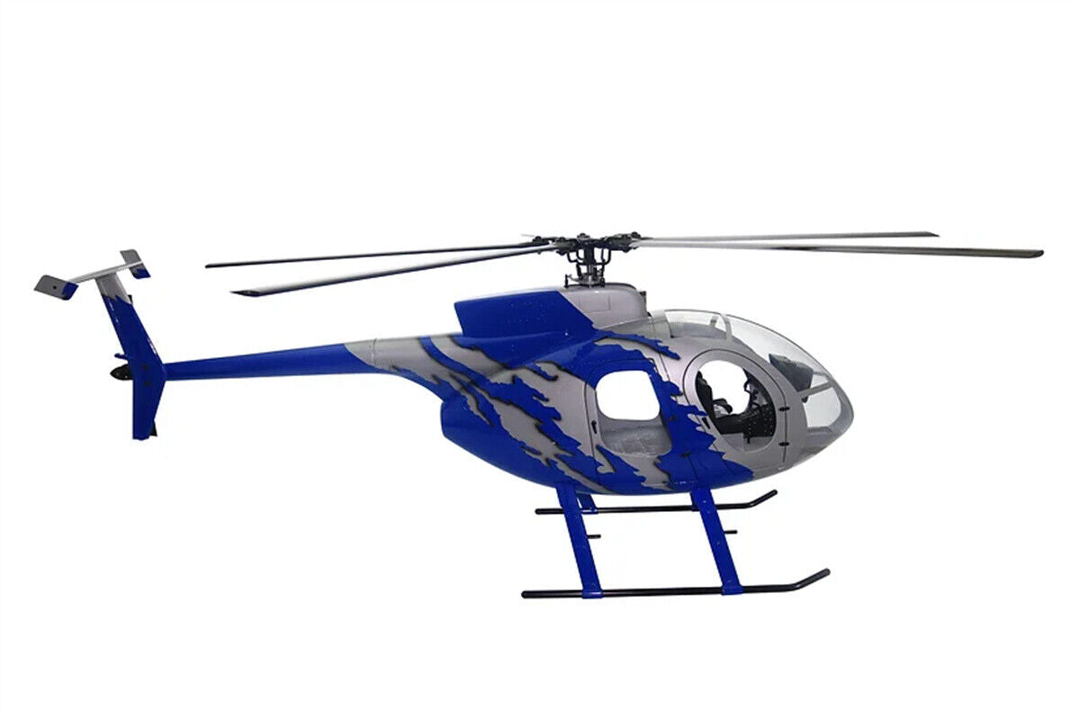 GJIVE Blue 600 MD500E ARF RC Helicopter Fuselage MD500E G-Jive Painting V2
