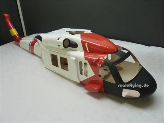 HH-60 500 Coast Guard RC Helicopter Fuselage 500 Size JAYHAWK HH60 Fuselage