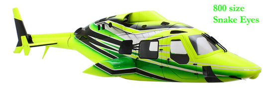 Snake Eyes 800 B 222 ARF RC Helicopter Fuselage 800 Size Bell222 V2 Kit Version