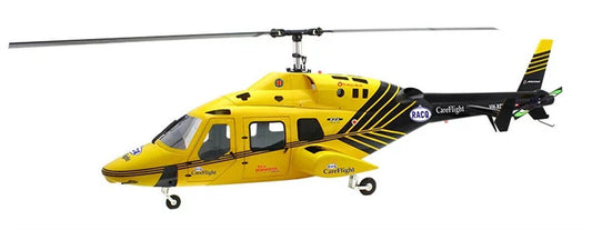 Yellow Black ARF 800 B 222 Nursing Flight RC Helicopter Fuselage Bell222 V2 Kit