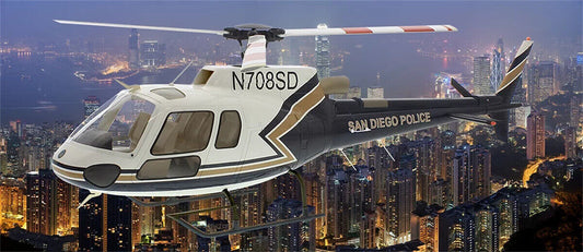 San Diego Police AS-350 470 ARF RC Helicopter 470 Size AS350 KIT Version RC Toy