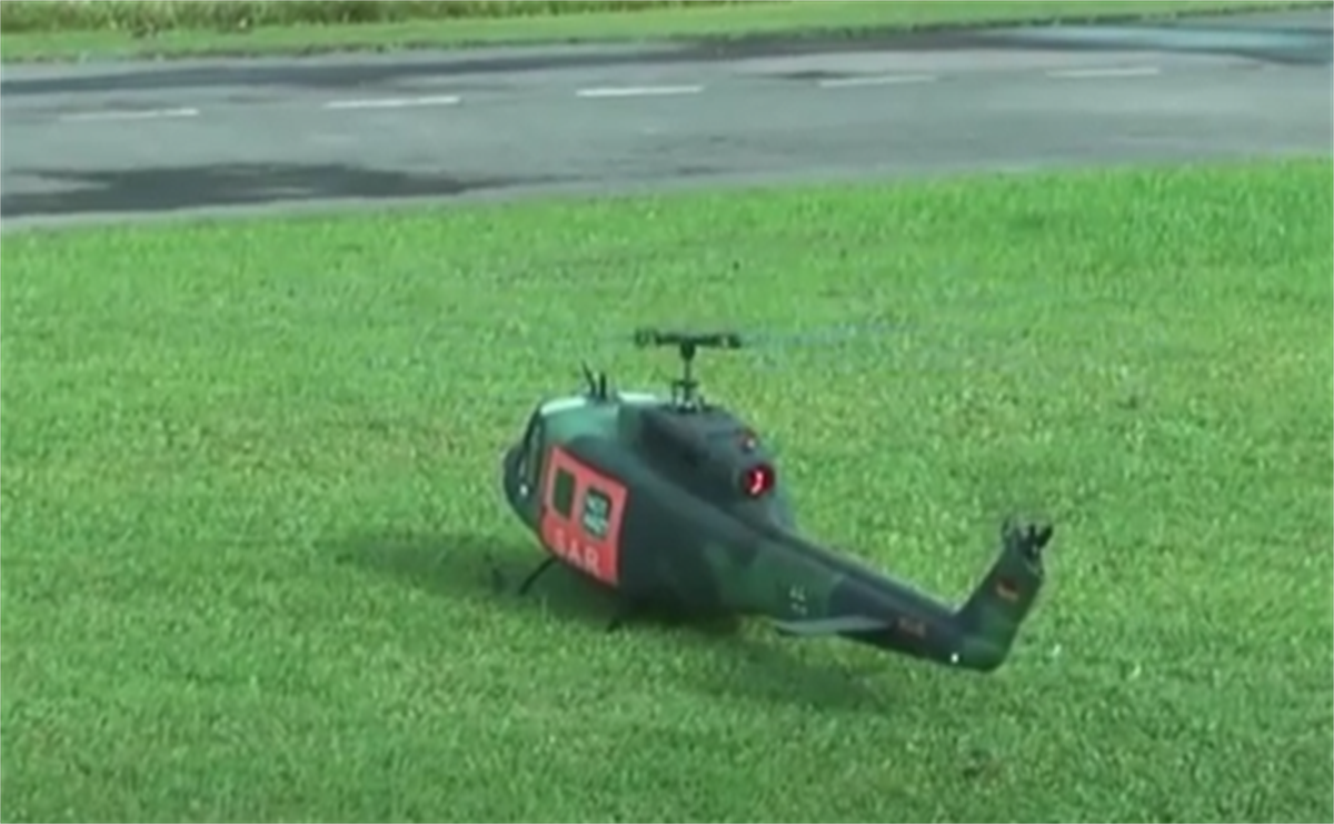 800 ARF SAR UH-1D RC Helicopter Fuselage 800 Size UH1D SM2.0 German Army Kit