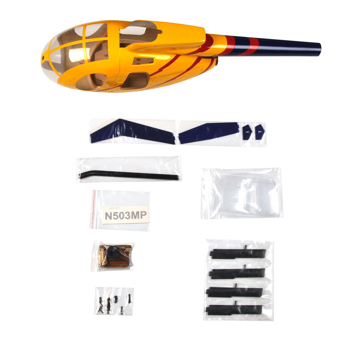 RC Helicopter MD500E 450 Pre-Painted fuselage for 450 Size Helicopters.Suitable for Almost All 450 Size(325mm Rotor Blade) Helicopters, Such as: Align T-REX450X/XL/SE/SE V2