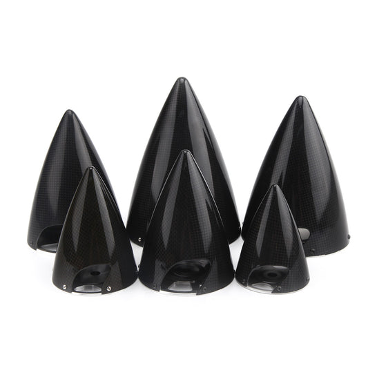 Sharp Cone Carbon Fiber Spinner W/ CNC Back Plate ( 3~6inch )