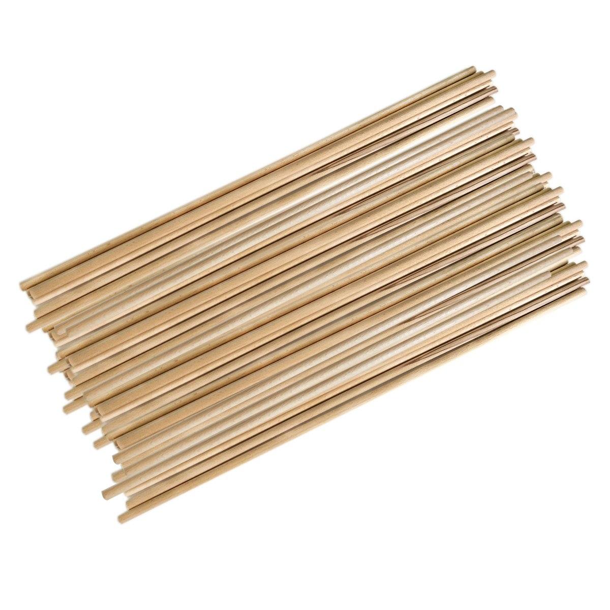10pcs Beech Wood Sticks Diameter from 5mm to 35mm