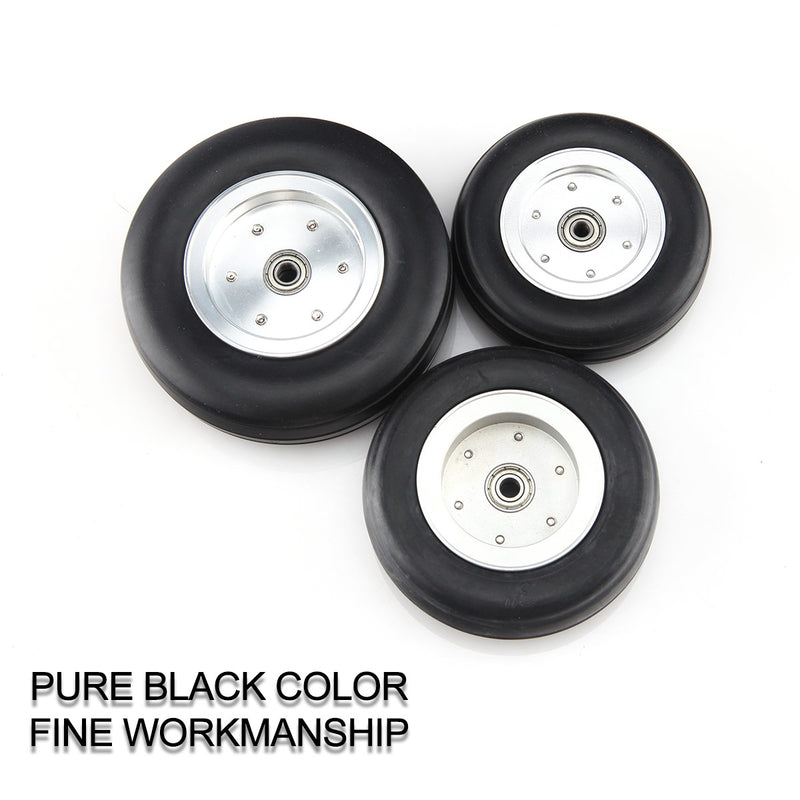 1 pair 1~5inchPU wheel with Dia-Casting Aluminum Hub