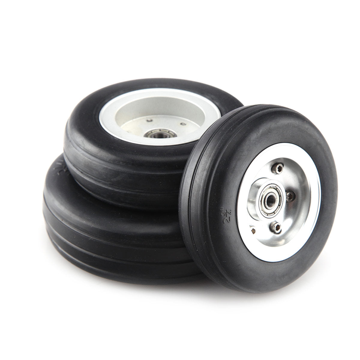 1 pair 1~5inchPU wheel with Dia-Casting Aluminum Hub