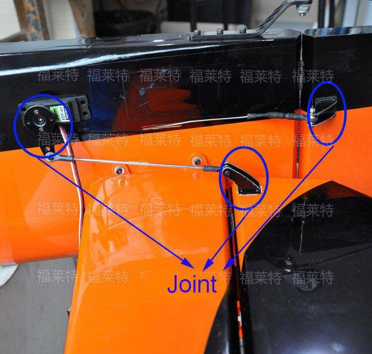 1Pair Carbon Fiber Rudder Angle Piece Servo Arm Horns Push Rod Joint