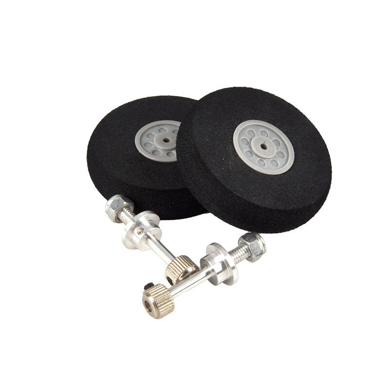 1 Set Carbon Fiber 260 # 30E 50E 70E1 Landing Gear Undercarriage DIY Wheel Kit Parts for RC Airplane Model