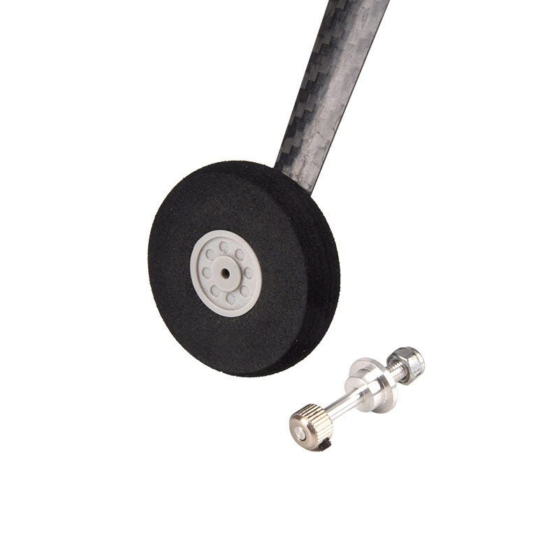 1 Set Carbon Fiber 260 # 30E 50E 70E1 Landing Gear Undercarriage DIY Wheel Kit Parts for RC Airplane Model