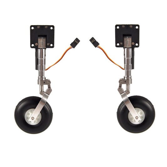 1 Set Nose/Main Retracts Electric Landing Gear Anti-vibration Landing Gear With Wheels For 1.4m Red Arrow RC Plane