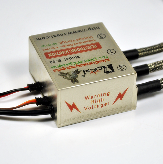 Rcexl 3 Cylinders CDI Ignition w/ Hall Sensor for NGK CM6 10MM 90 Degree 6-12V