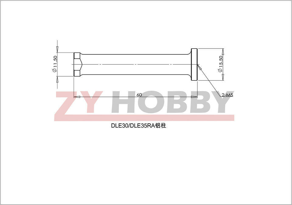 Standard Aluminum column for DLE30/35RA