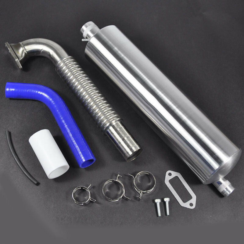 Canister Muffler, Tuned Front Exhaust Pipe for DLE170 170CC Gas Engine