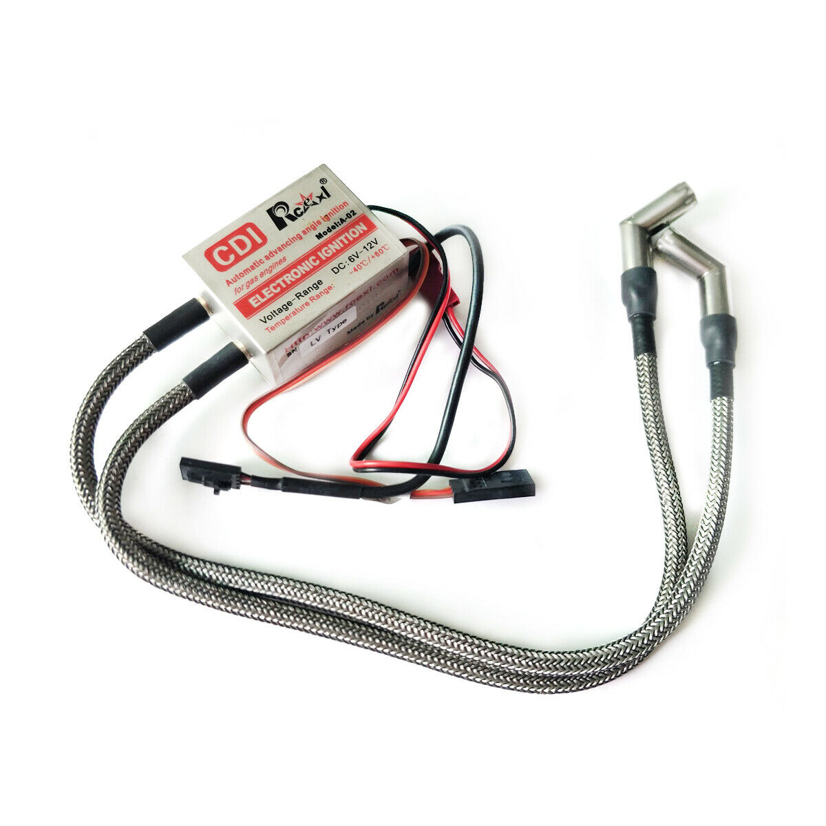 Rcexl LV type Twin Ignition CDI for ME-8 1/4 -32 120 Degree for RC Model Engine