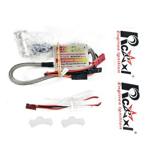 Rcexl Electronic Single Ignition CDI for NGK-BPMR6F-14mm 90 Degree with Sensor