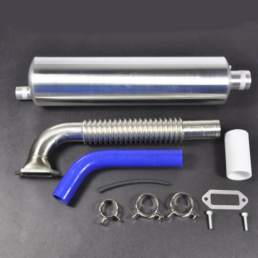 Canister Muffler, Tuned Front Exhaust Pipe for DLE170 170CC Gas Engine