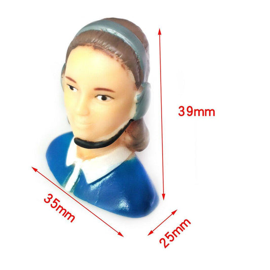 1/9 Scale Female Pilots Figures L35*W25*H39mm