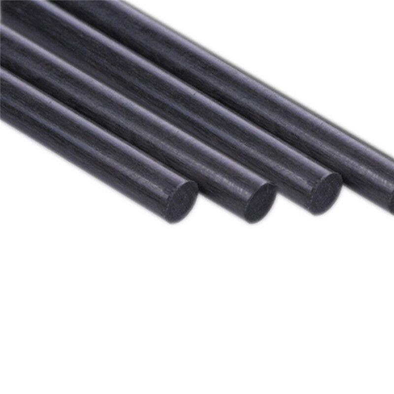 5pcs 8mm Diameter 500mm Length Matte Surface Carbon Fiber Rods
