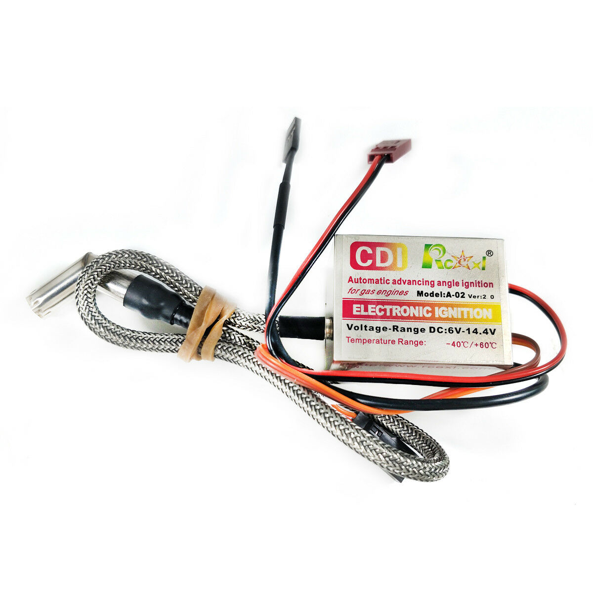 Rcexl Automatic Single Ignition CDI for NGK ME8 1/4-32 120 Degree + Hall Sensor