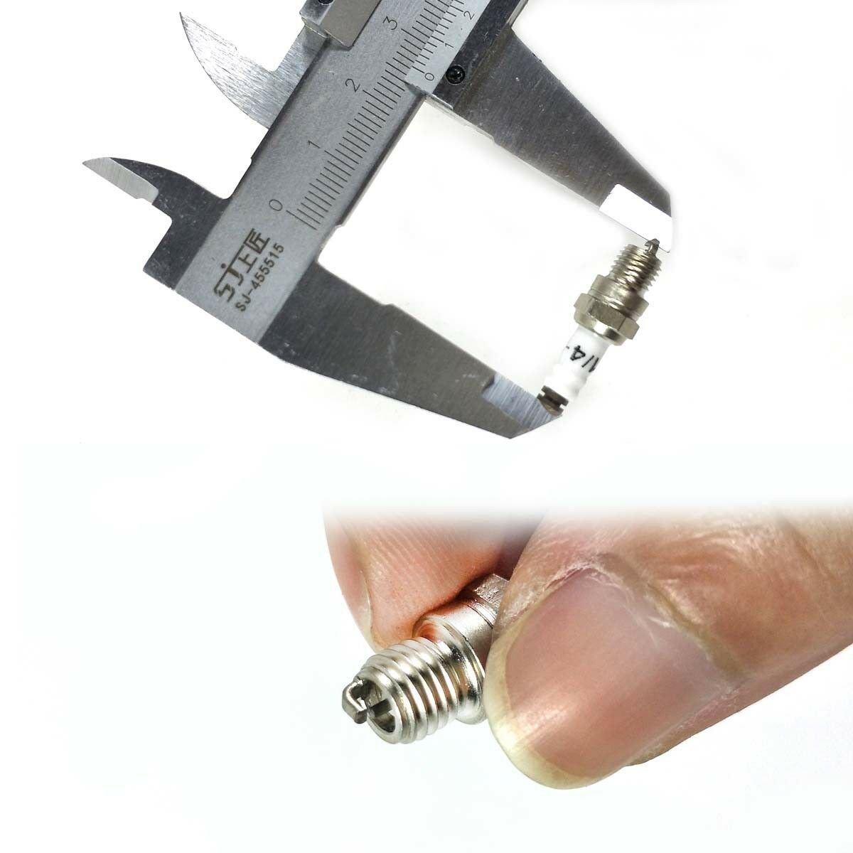 RCEXL 1/4-32 Spark Plug for Ignition Nitro Engine Turned Gasoline RC Airplane