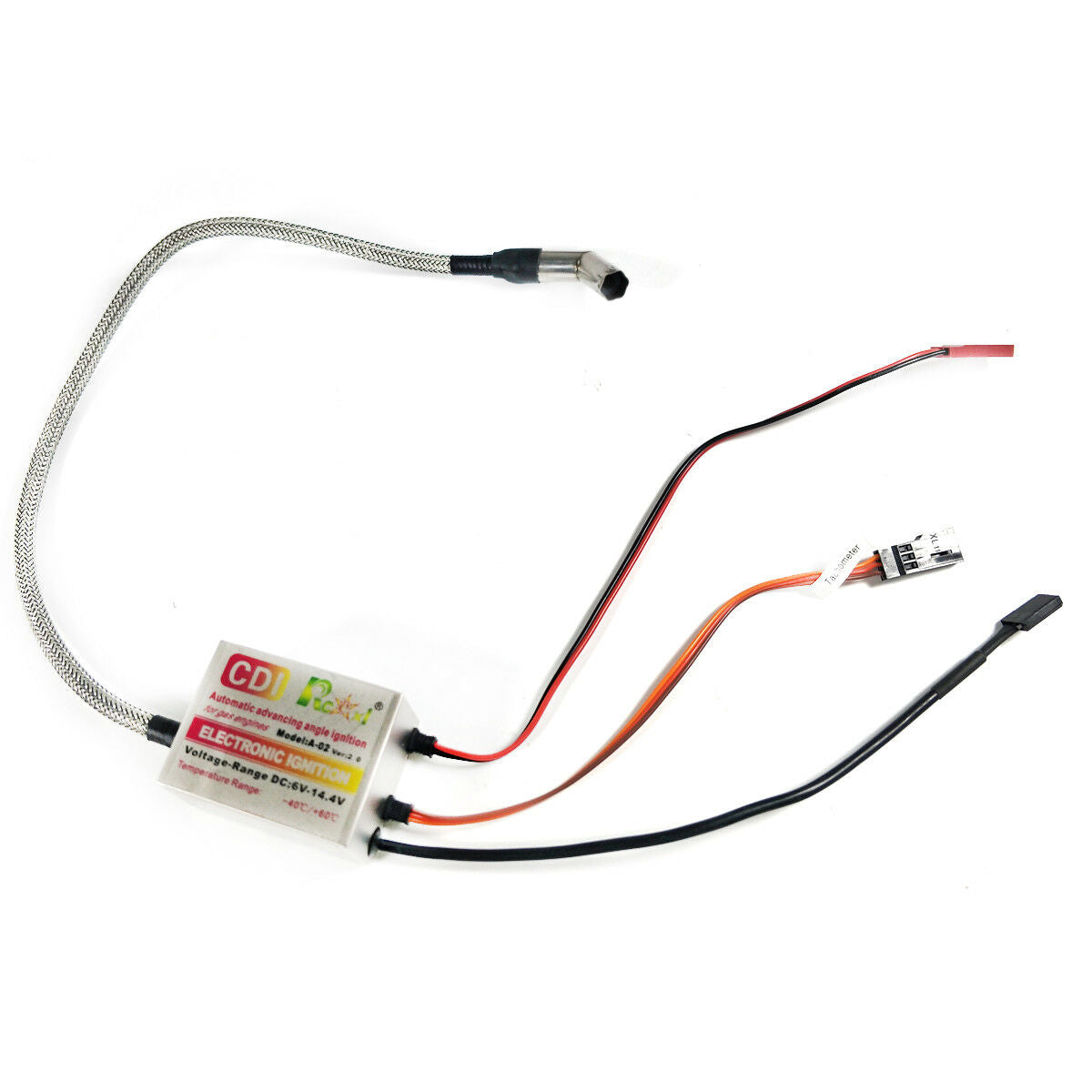 Rcexl Automatic Single Ignition CDI for NGK ME8 1/4-32 120 Degree + Hall Sensor
