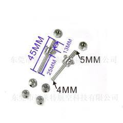 1 Set Φ3/Φ4/Φ5mm Wheel Axles Shaft Adapter Nut Screw Airplane Wheel Accessories Tapping Hexagonal