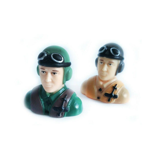 1/9 Scale Civil Pilots Figure L42*W23*H39mm ArmyGreen / Grey