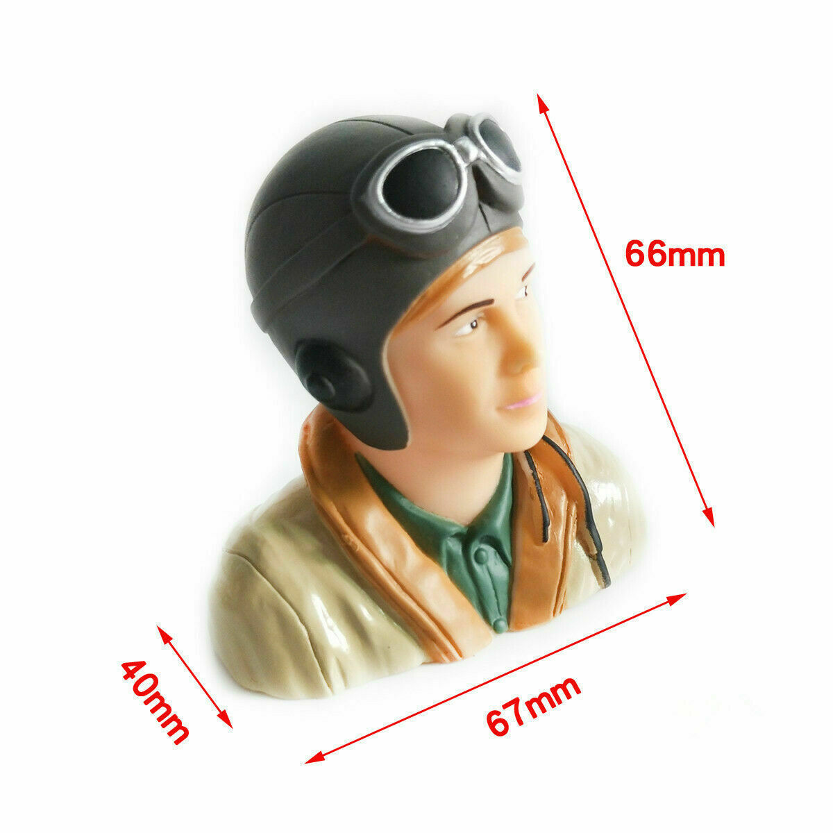 WWII Pilots Figure L67*W40*H66mm 1/6 Scale