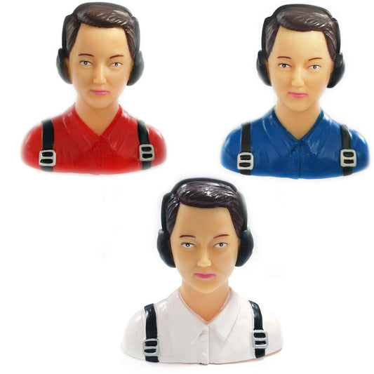 1/6 Scale Civil Pilots Figure L70*W36*H72mm Red/White/Blue