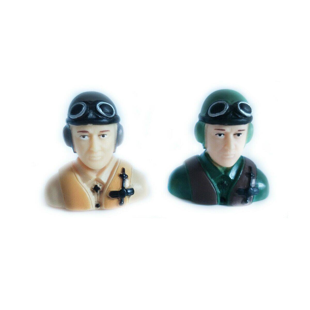 1/9 Scale Civil Pilots Figure L42*W23*H39mm ArmyGreen / Grey