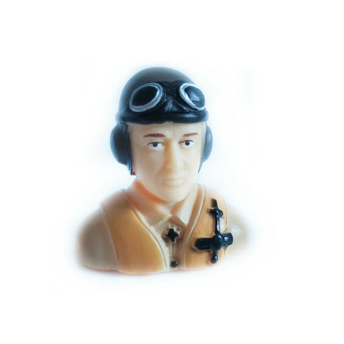 1/9 Scale Civil Pilots Figure L42*W23*H39mm ArmyGreen / Grey