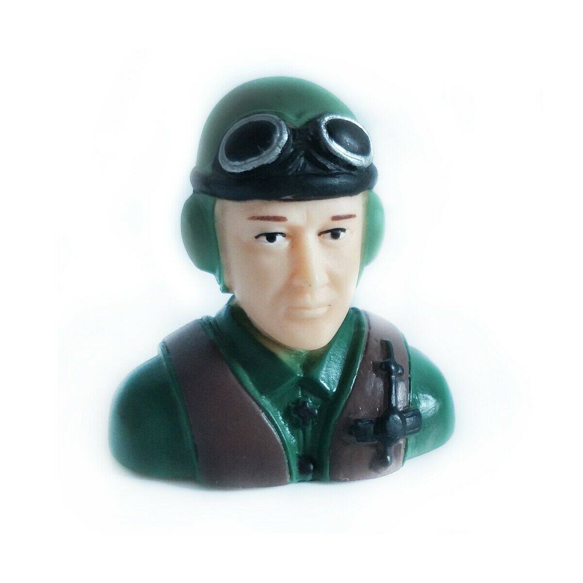 1/9 Scale Civil Pilots Figure L42*W23*H39mm ArmyGreen / Grey