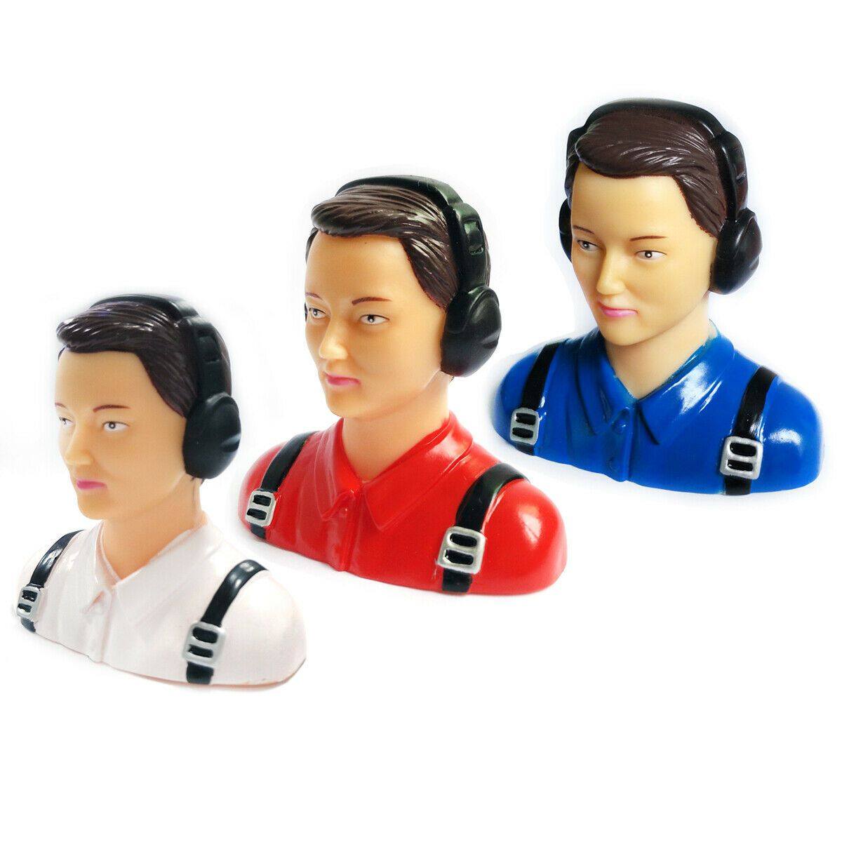 1/6 Scale Civil Pilots Figure L70*W36*H72mm Red/White/Blue