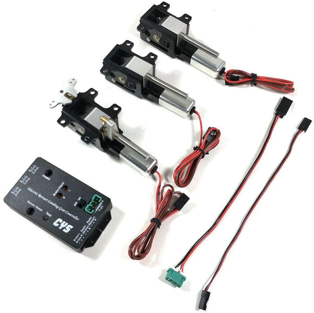 CYS-R2090 Electric Retract Landing Gears Landing Up for 6kg-12kg RC Airplane,1set 3gear Electric Retract w/Axle