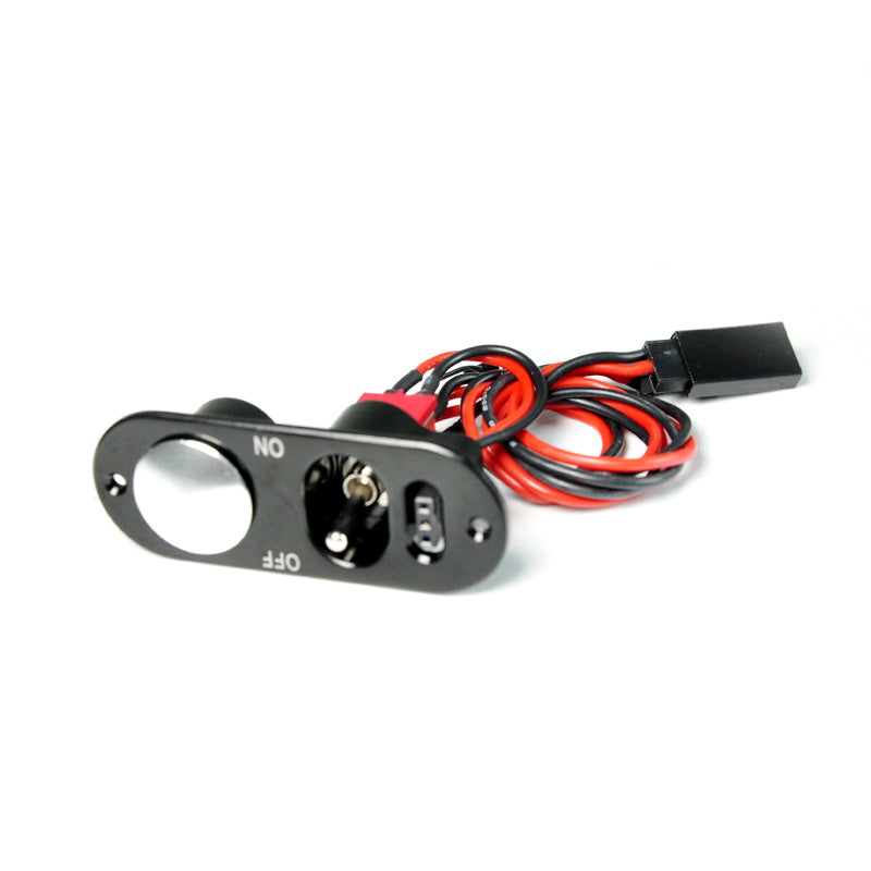 Black Heavy Duty Single Powe Switch W/ Fuel Dot