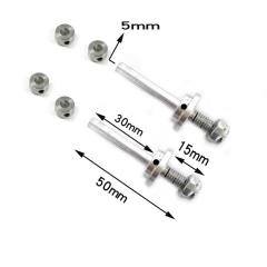 1 Set Φ3/Φ4/Φ5mm Wheel Axles Shaft Adapter Nut Screw Airplane Wheel Accessories Tapping Hexagonal