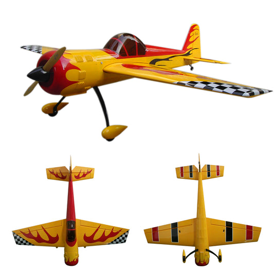 YAK55 86.6inch 50cc 6 Channel RC Gasoline Airplane Fix-Wing Aircraft Model Yellow ARF