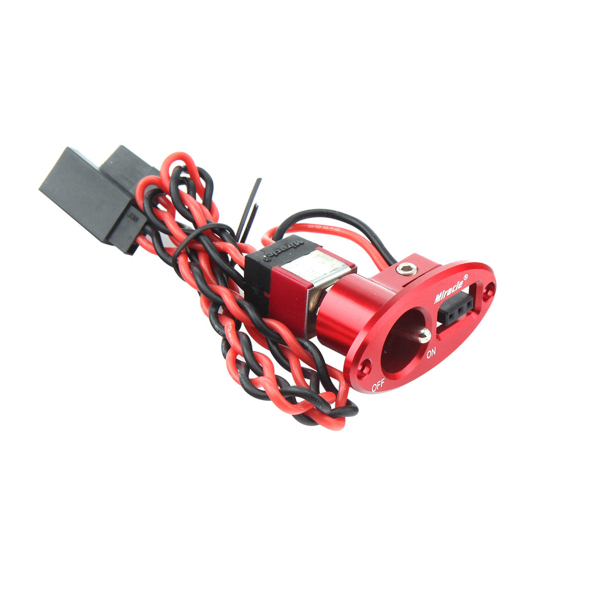 Miracle Anodized Alloy Heavy Duty Power Switch Include Futaba JR Plug