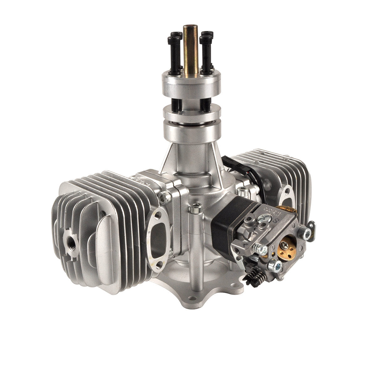 DLE 60CC Gas Engine Twin Cylinder Two Stroke Side Exhaust with CDI & Muffler