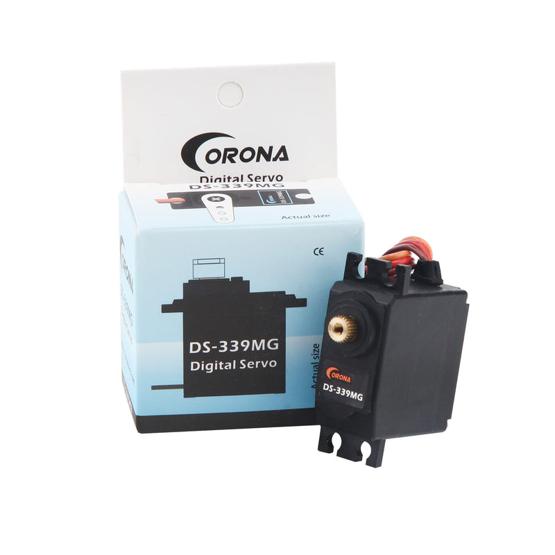Corona DS339MG medium slim wing servo motor and driver for robot / toys