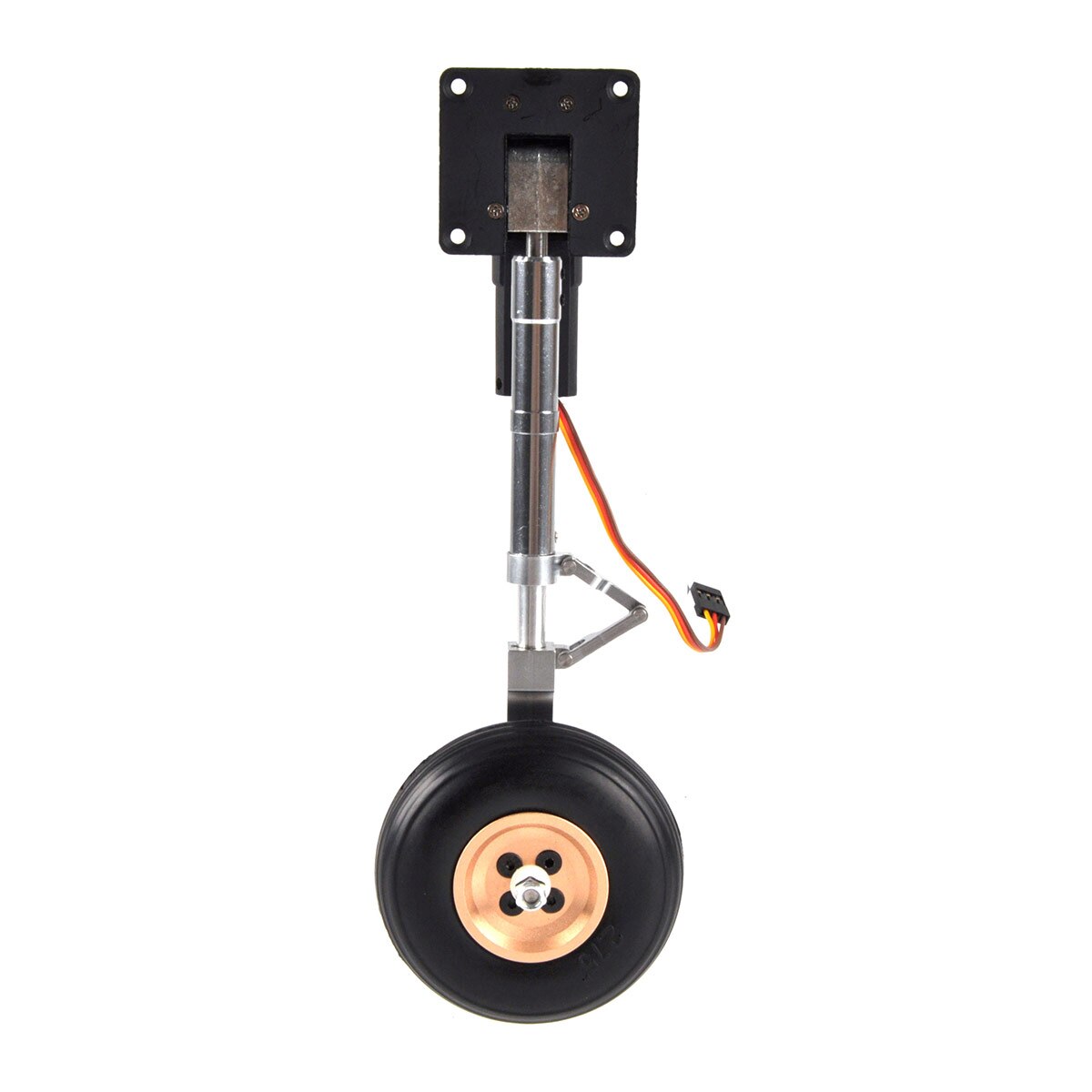 Electric Servoless Retractable Landing Gear Anti-vibration Landing Gear With Wheels for 5-6kg RC P47 Plane