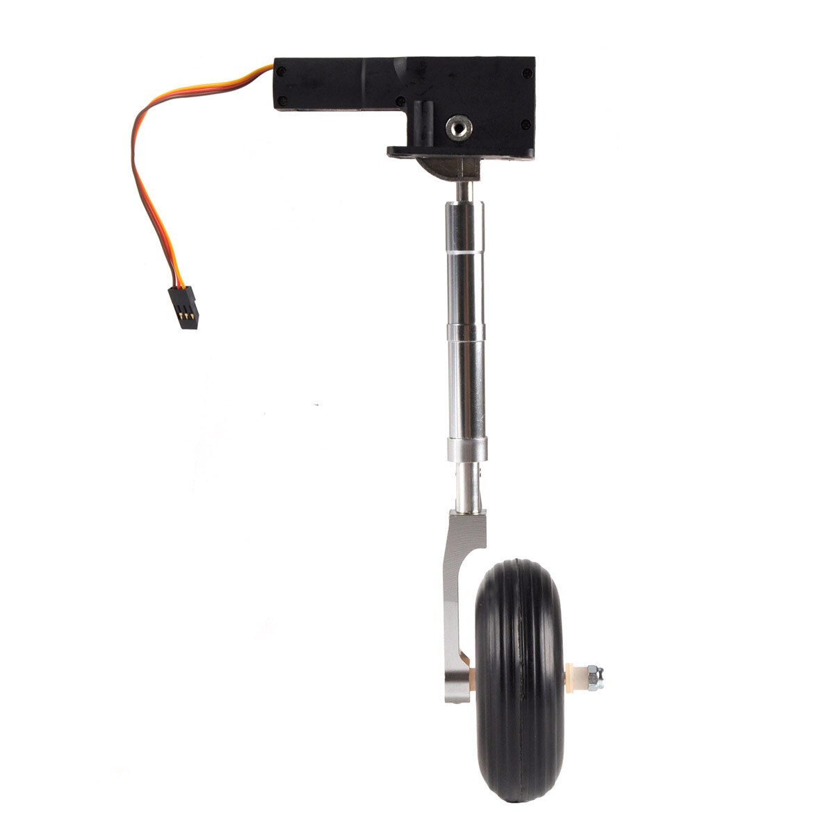 Electric Servoless Retractable Landing Gear Anti-vibration Landing Gear With Wheels for 5-6kg RC P47 Plane